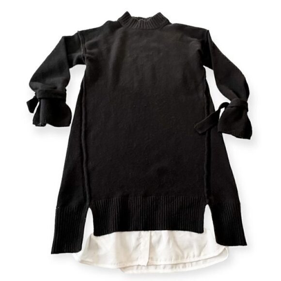 Brochu Walker Tie Looker Layered Dress, Black, Size M - Picture 4 of 13